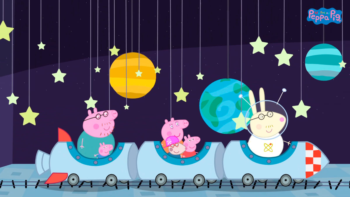 screenshot peppa game space rollercoaster