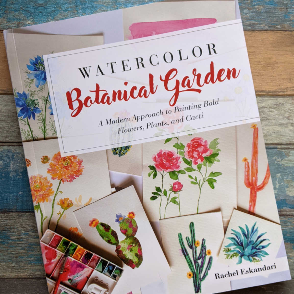 watercolor botanical garden by Rachel Eskandari