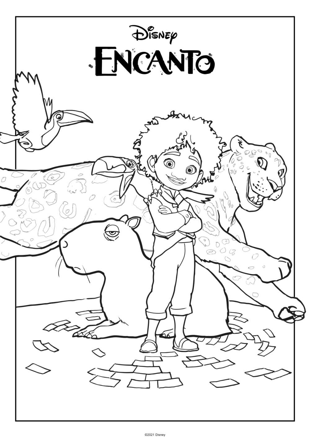 Free Download: Encanto Antonio Coloring Page - Mama Likes This