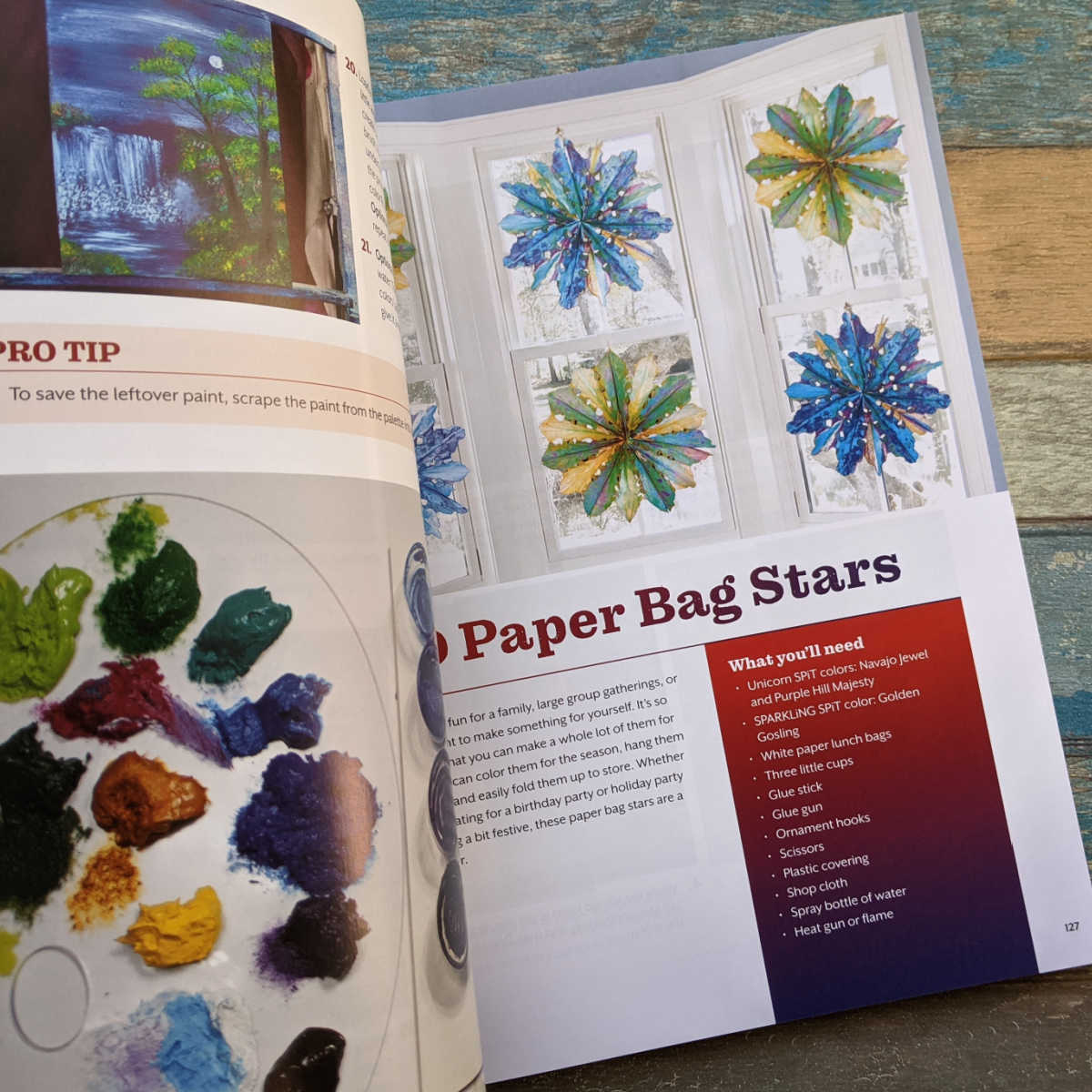 colorful paper bag stars