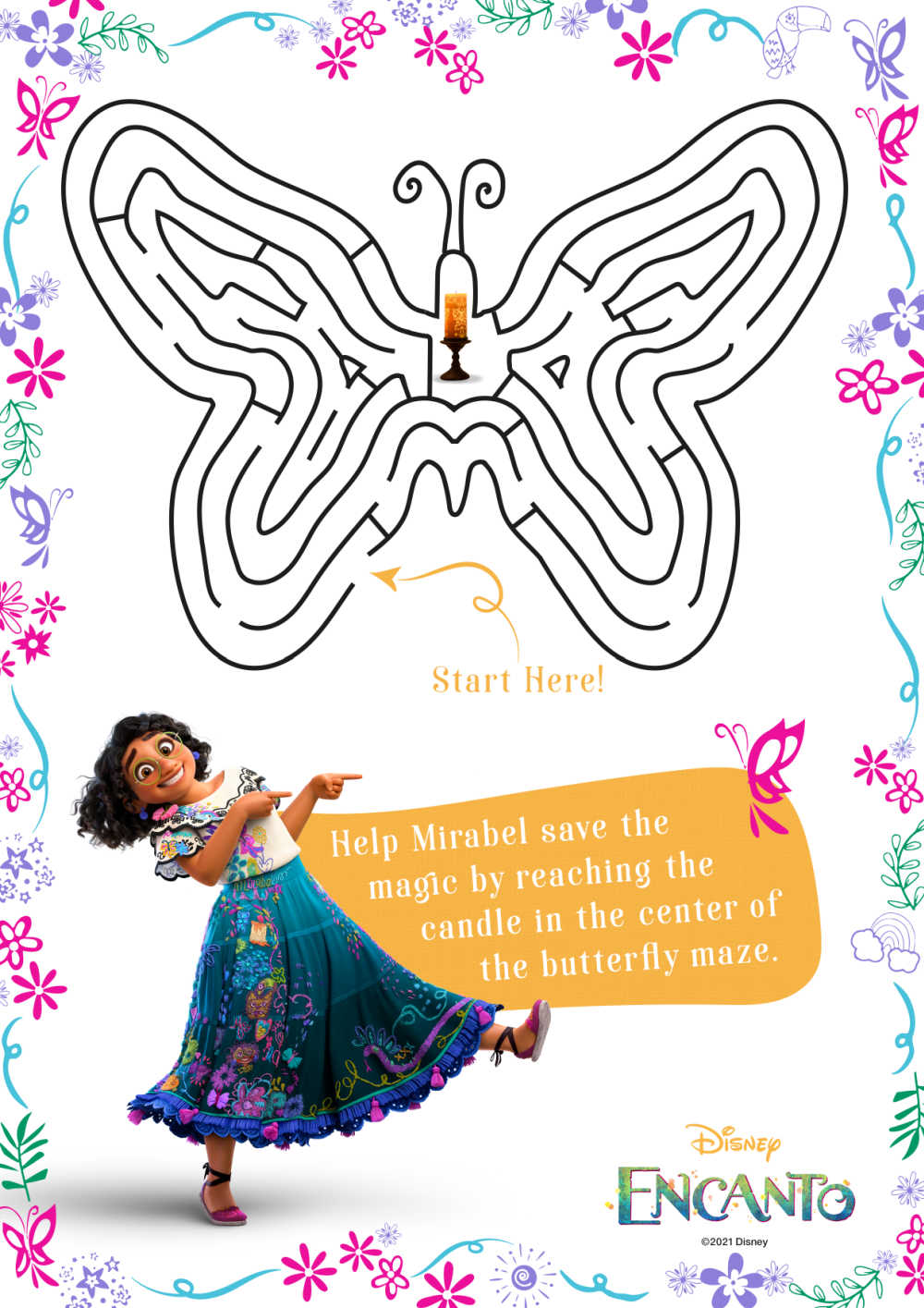 disney Encanto Butterfly Maze