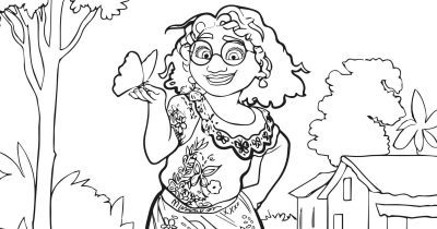 feature mirabel coloring page
