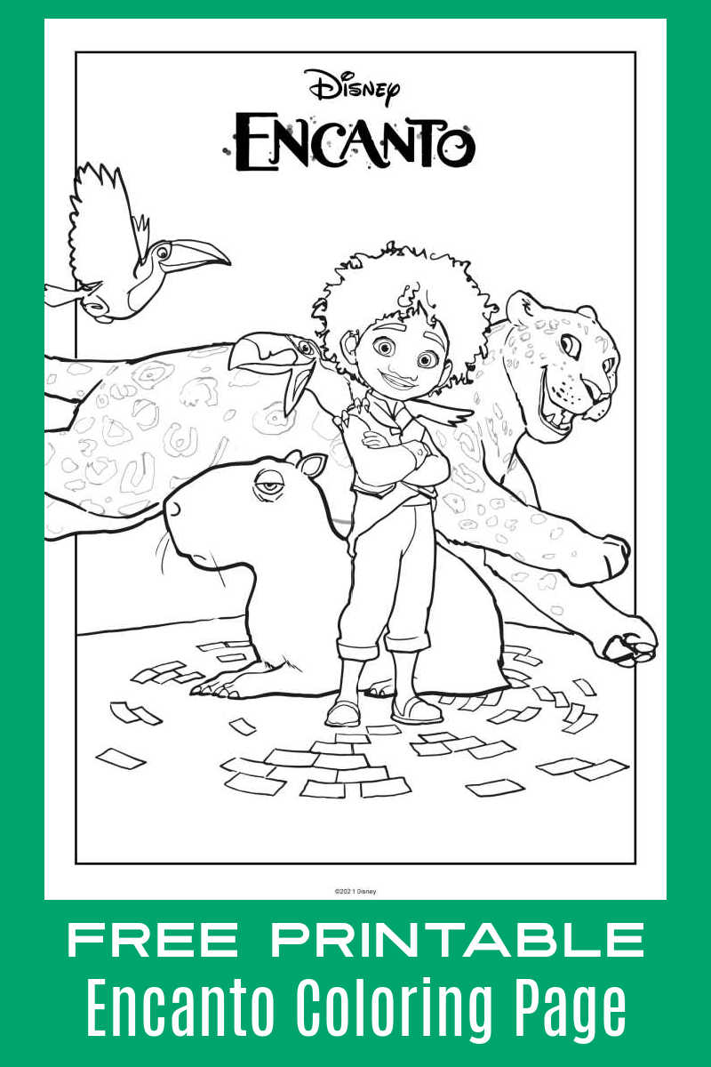 Free Download: Encanto Antonio Coloring Page - Mama Likes This