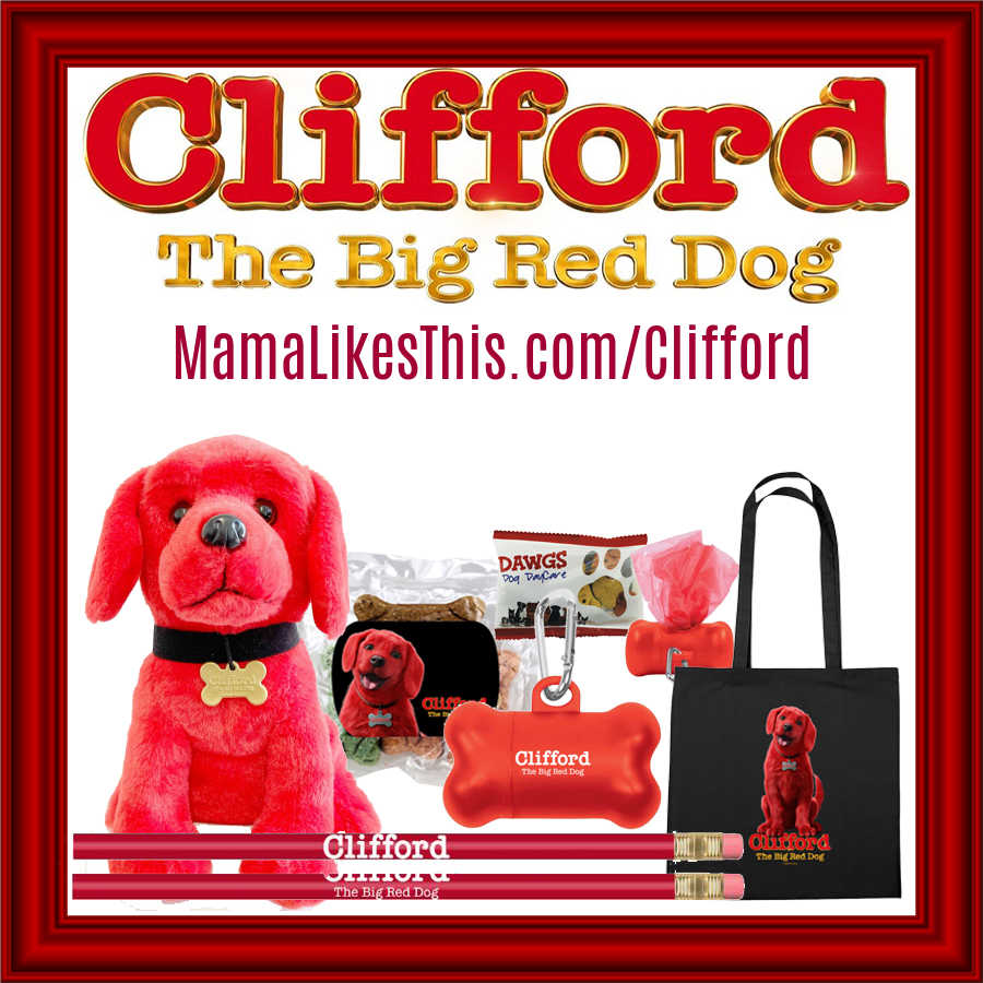 Clifford The Big Red Dog movie premieres November 10th, so now is the perfect time for a Clifford giveaway of movie themed swag.