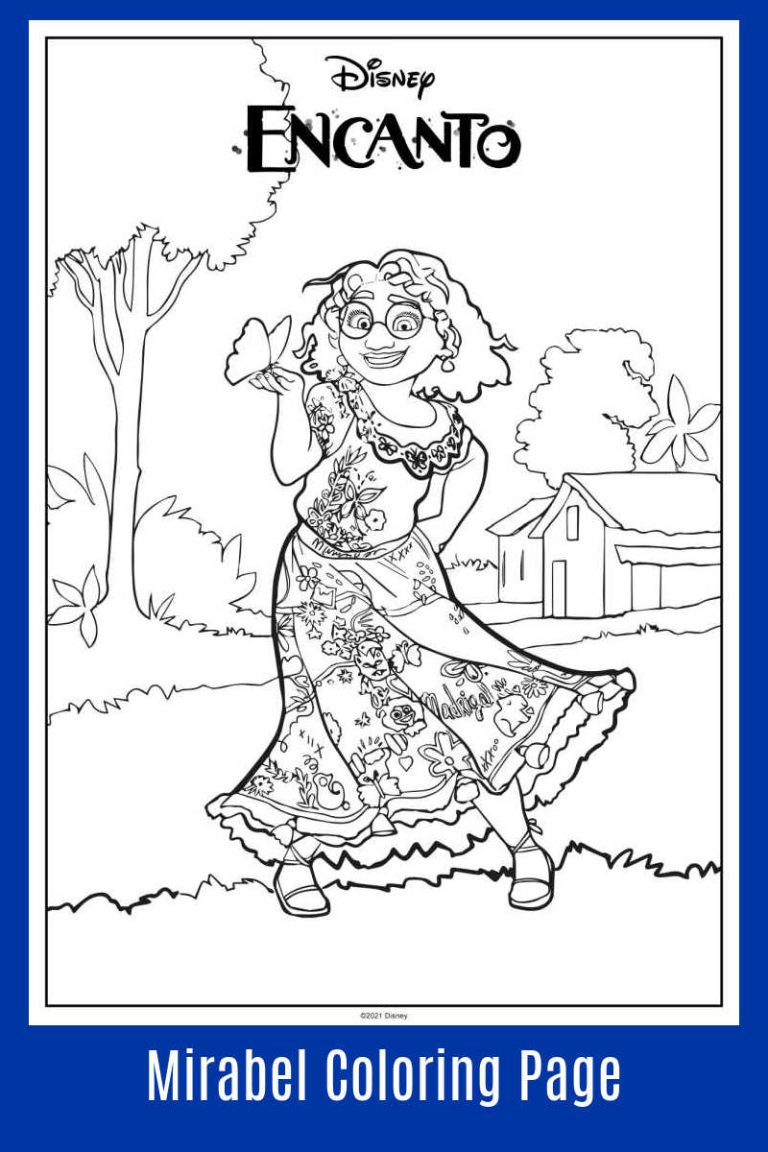 Free Download: Encanto Mirabel Coloring Page - Mama Likes This