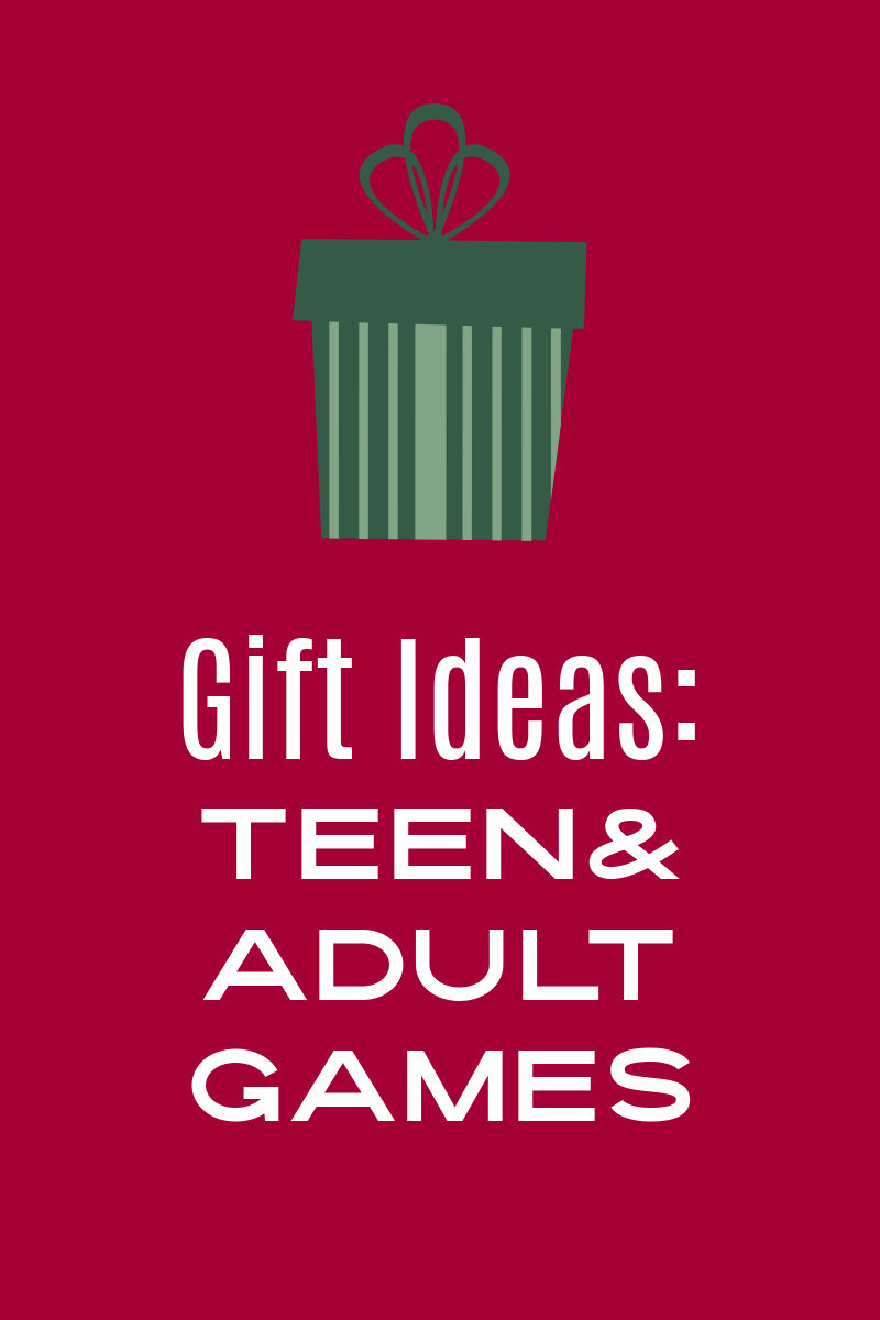 Check out the holiday gift guide for great ideas for board games and card games for teens and adults, so your family can unplug and have fun together. 