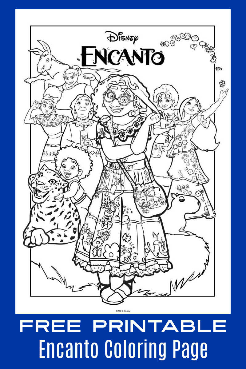 Happy Mirabel Madrigal Coloring Pages - Encanto Coloring Pages - Coloring  Pages For Kids And Adults