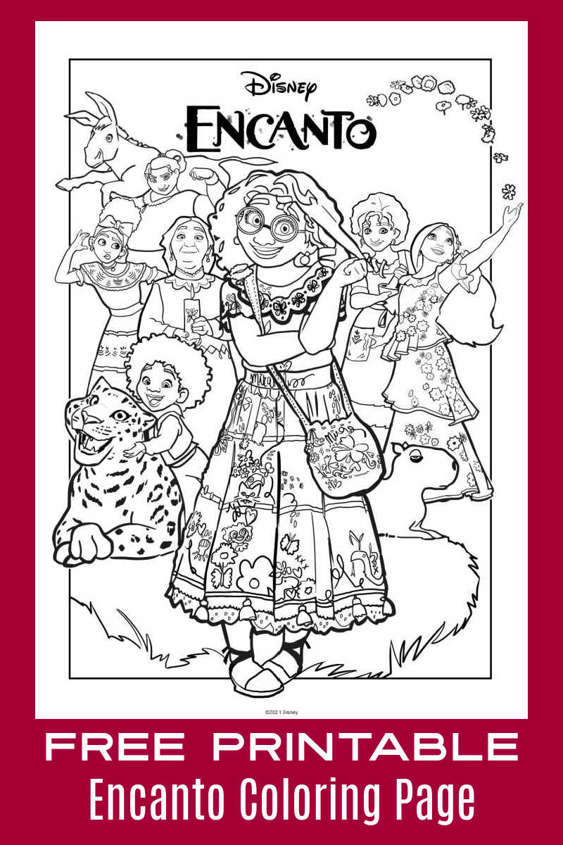 Mirabel from Encanto Coloring Page - Free Printable Coloring Pages