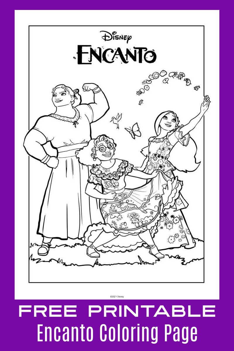 Isabela Encanto Coloring Pages Printable