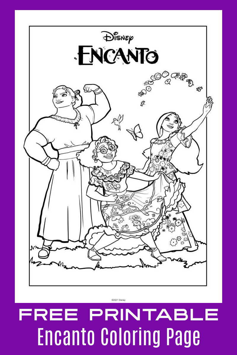 Coloring Pages Encanto Mirabel Print Free