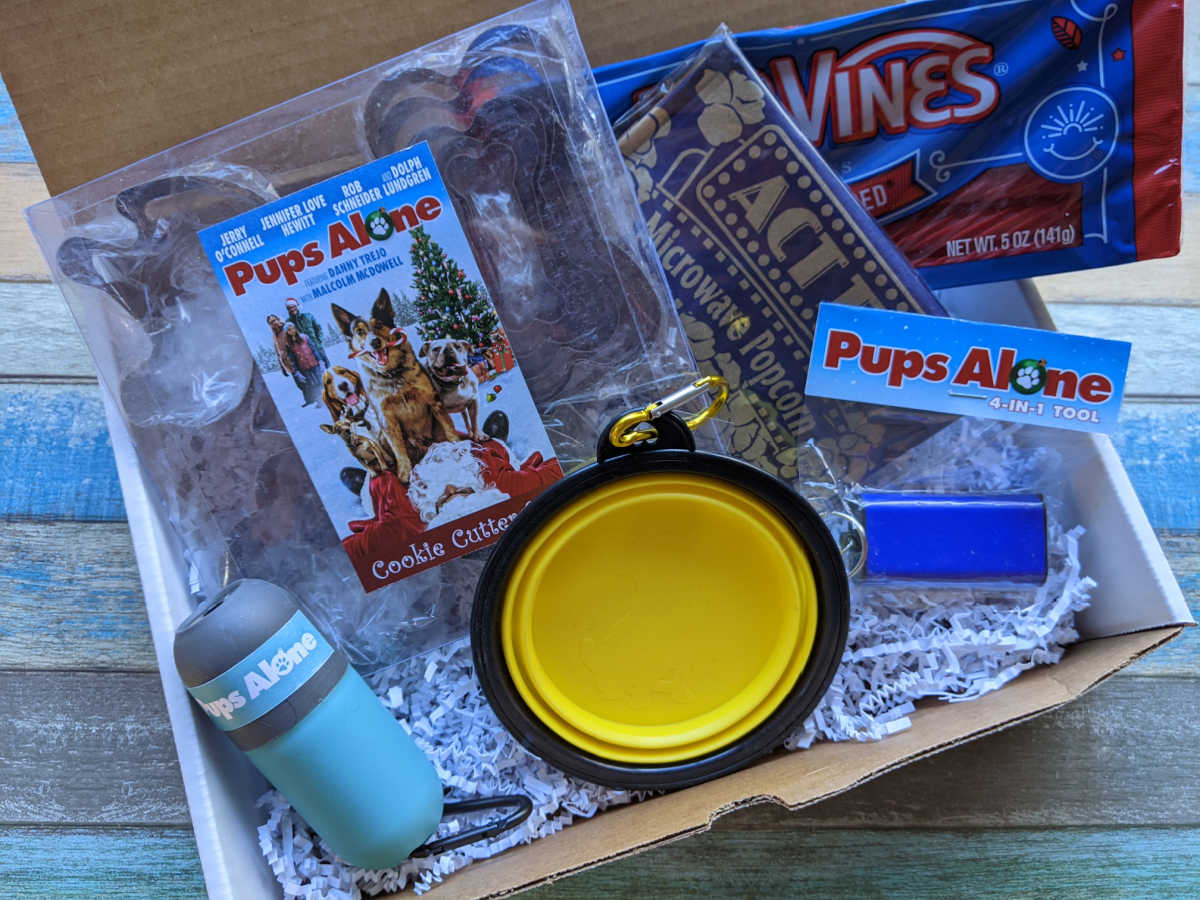 pups alone movie night package
