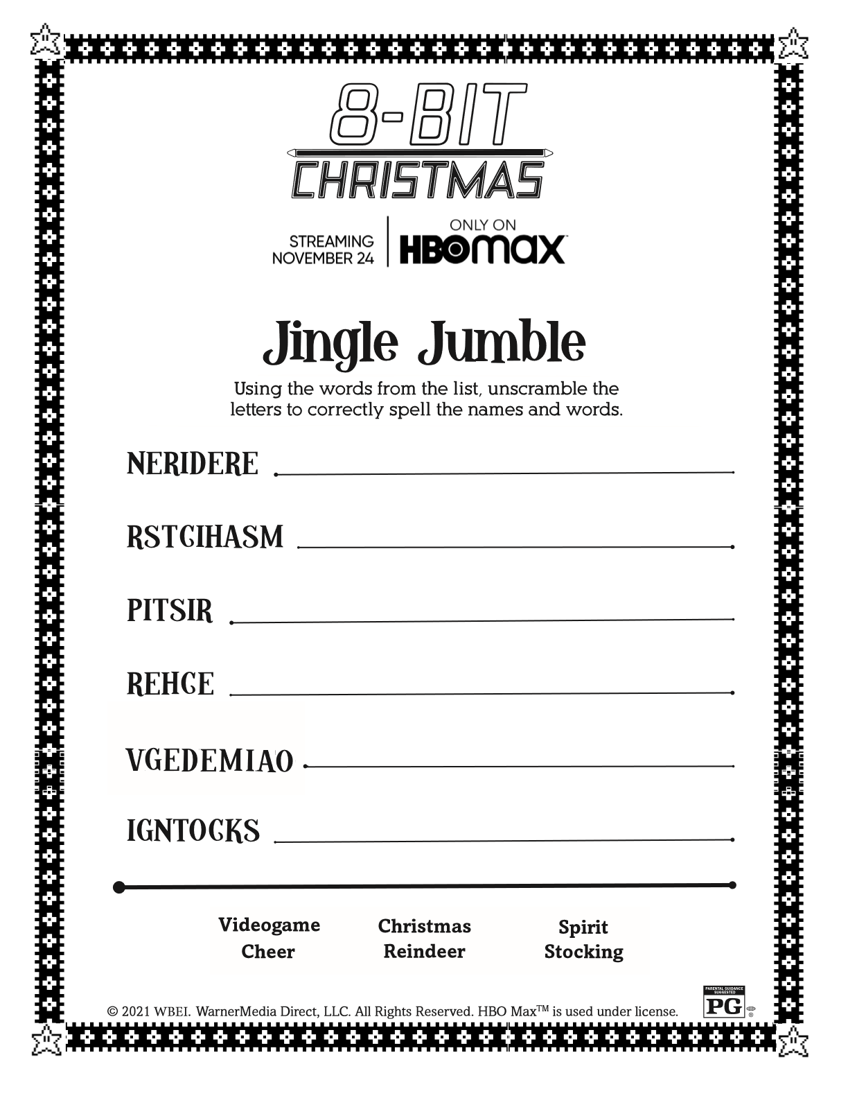 word scramble jingle jumble