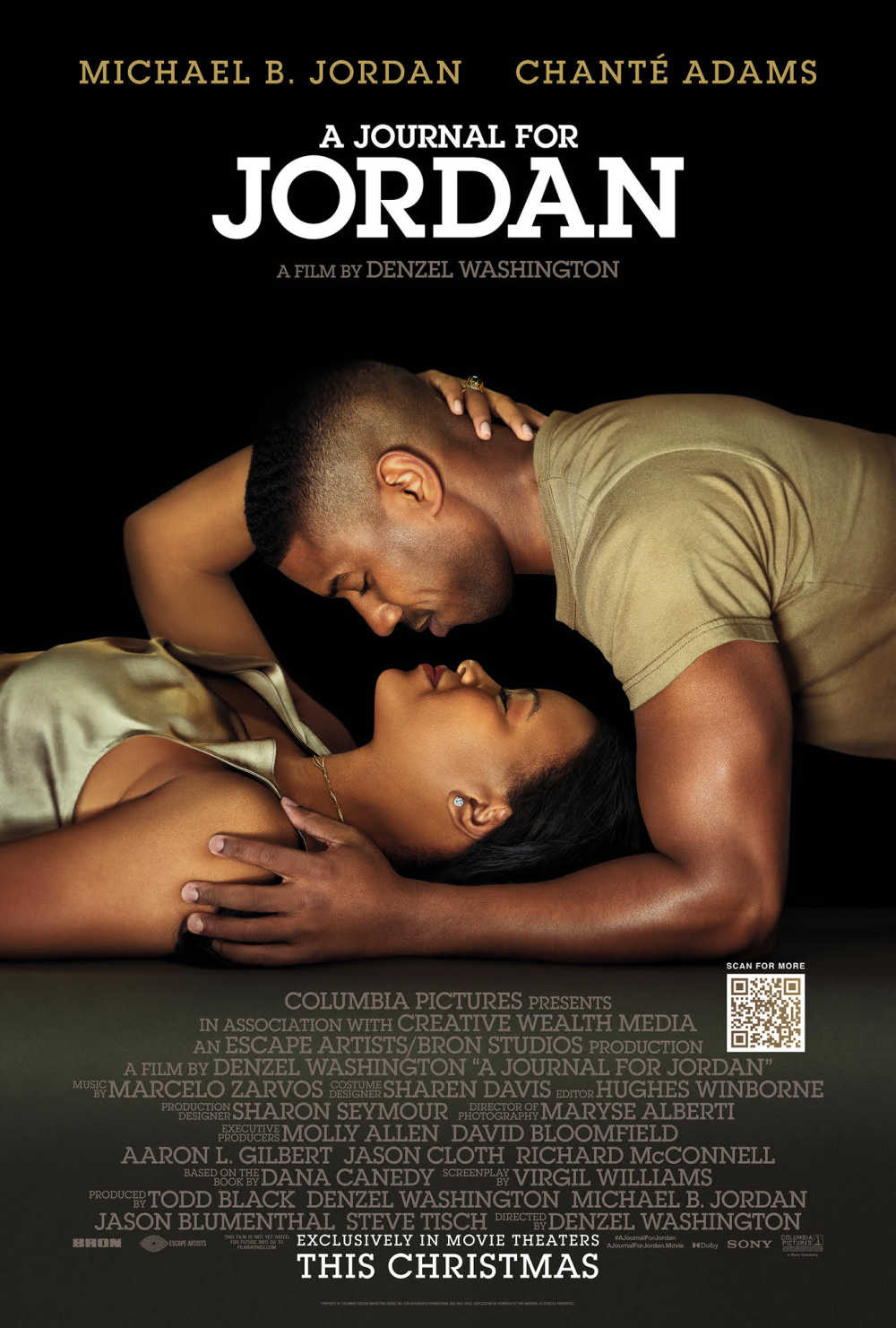 A Journal for Jordan is coming to theaters Christmas day, so you will want to plan to watch this movie about love and the human cost of war. 