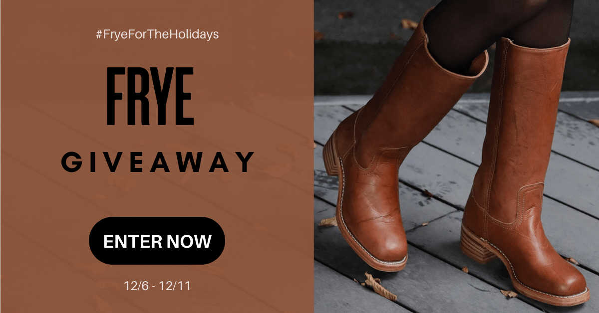 Who wants to win a Frye gift card, so that they can use it to buy stylish high-quality boots or shoes for men and women?