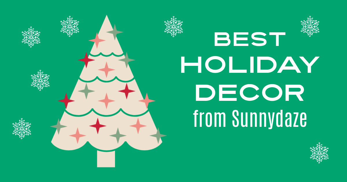 feature holiday decor from sunnydaze