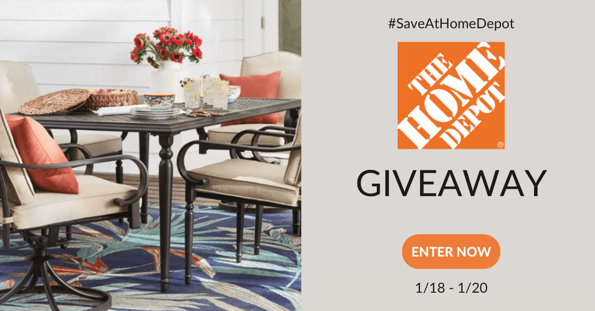 I'm sure all of us would enjoy a Home Depot gift card this time of year, so enter this giveaway for a chance to win a great prize today.