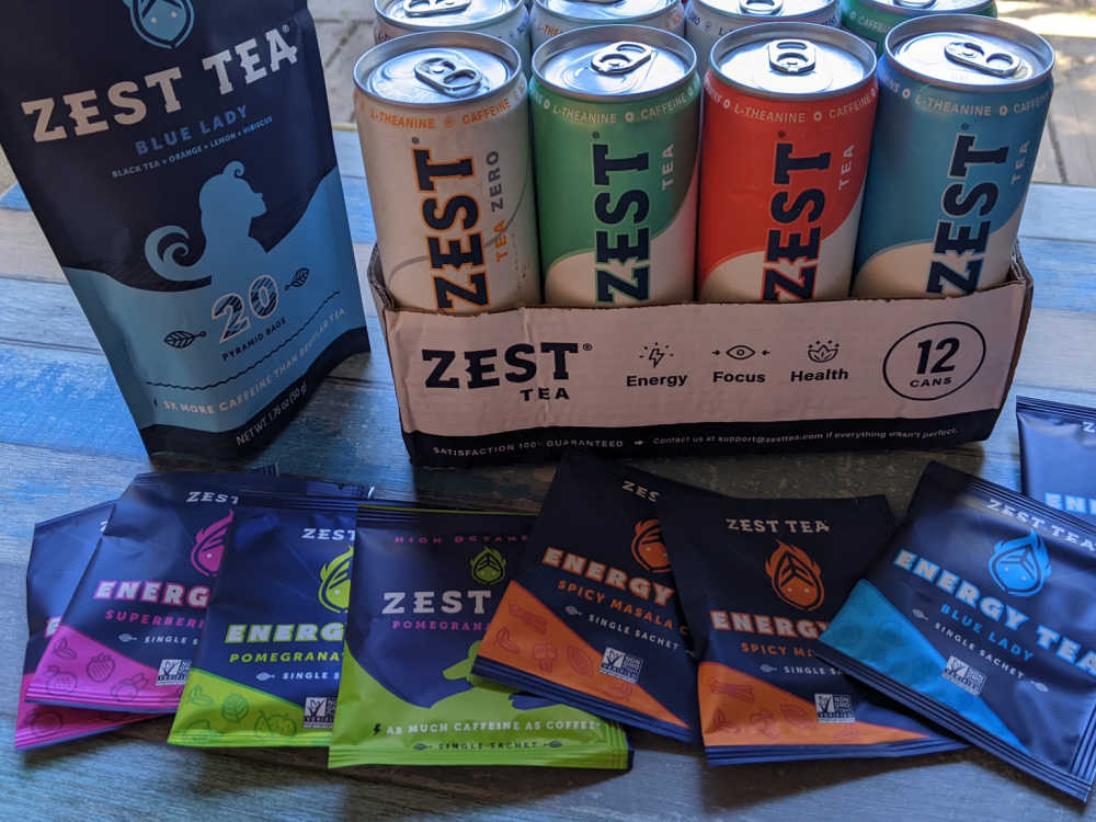 assorted zest tea beverages