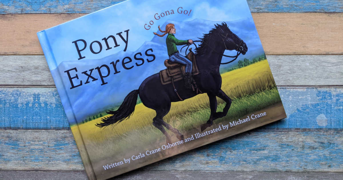 Your child can go on an imaginative adventure, when they read the beautifully illustrated Pony Express children's book. 