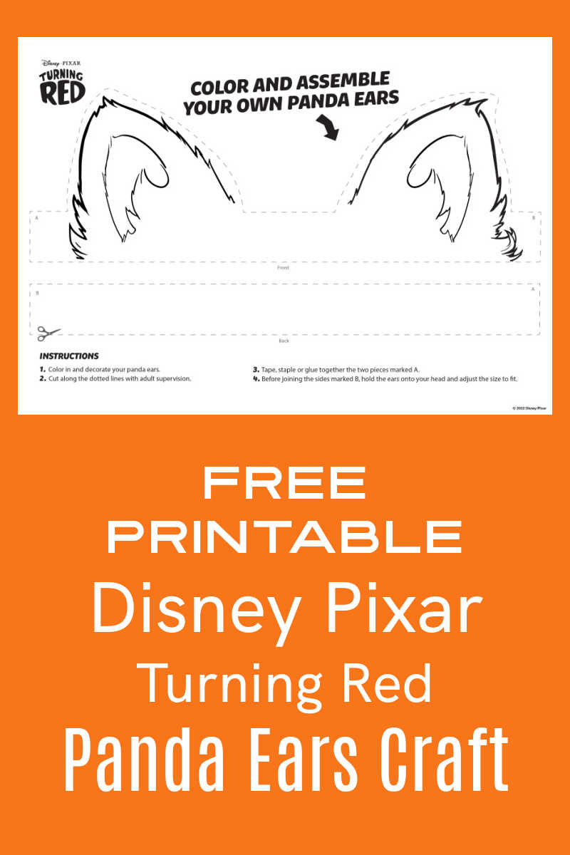 When your child makes this Disney panda craft, they can create their own make believe fun based on the new movie, Turning Red.