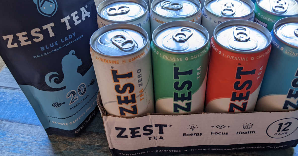 zest tea blue lady