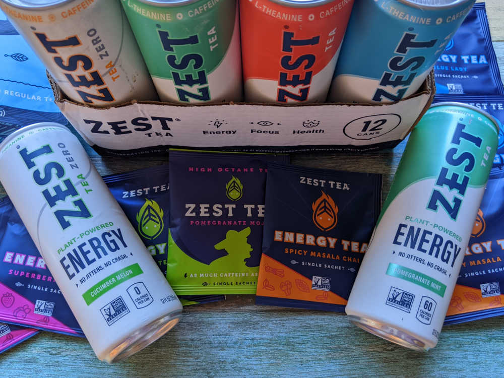 zest tea plant powered energy drinks