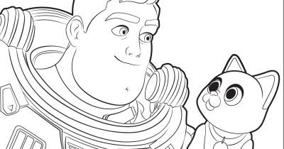 feature buzz sox lightyear coloring page