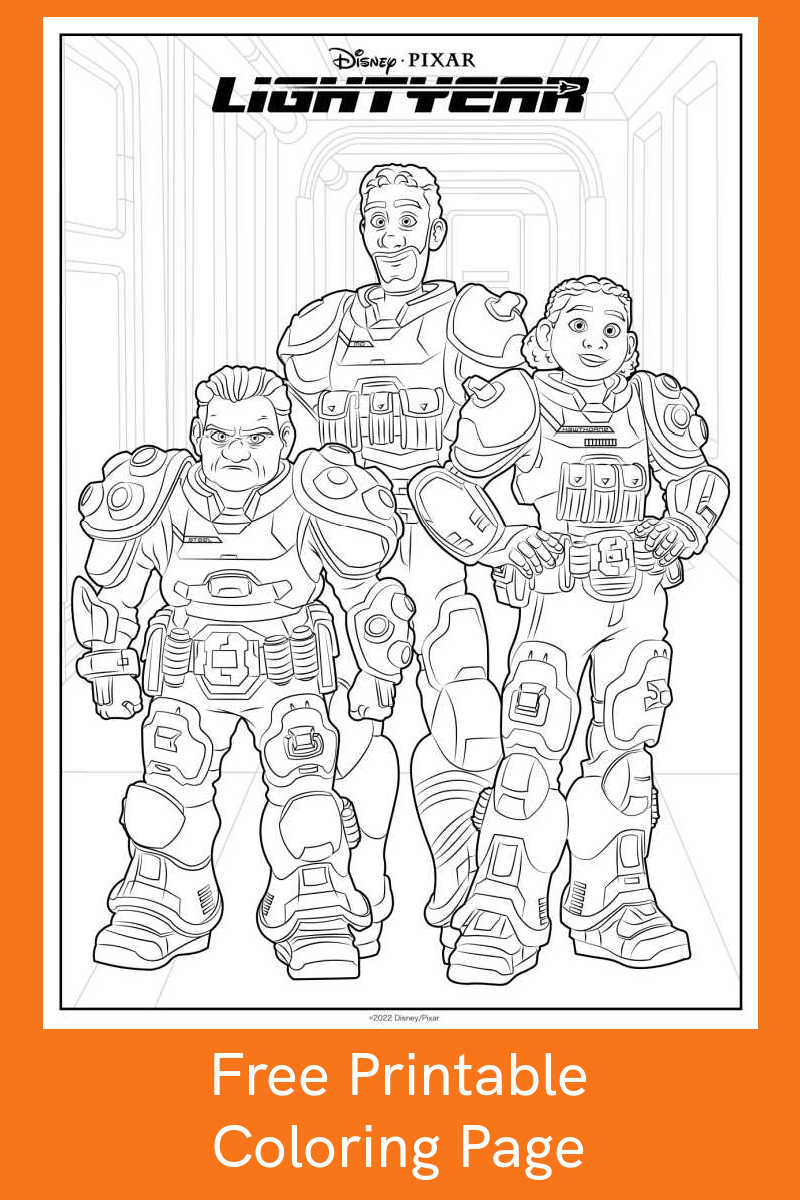 Download the Lightyear Junior Zap Patrol coloring page, so your child can color Izzy, Mo and Darby from the Disney Pixar movie.