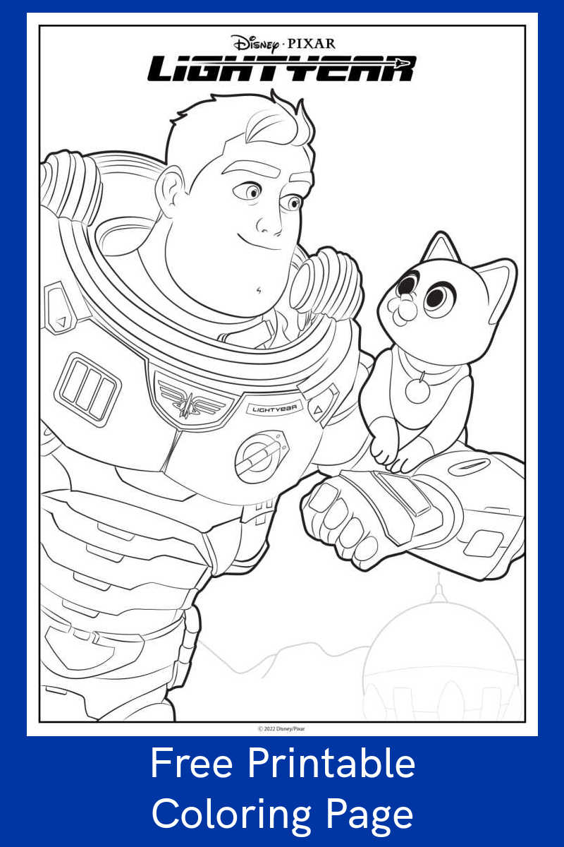 lightyear coloring page