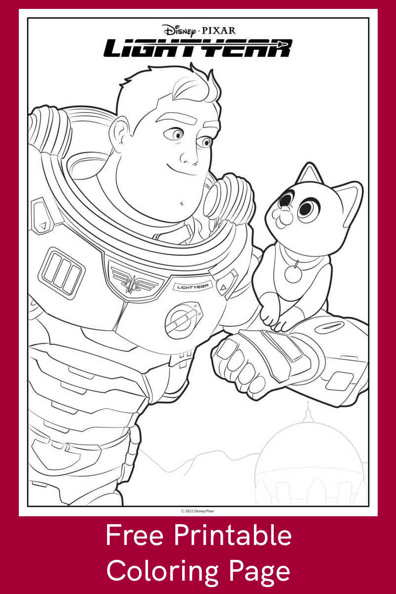 buzz lightyear spaceship coloring page