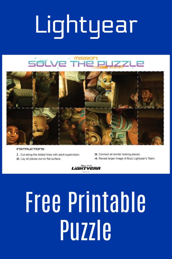 Make Your Own Printable Lightyear Puzzle Mama Likes This