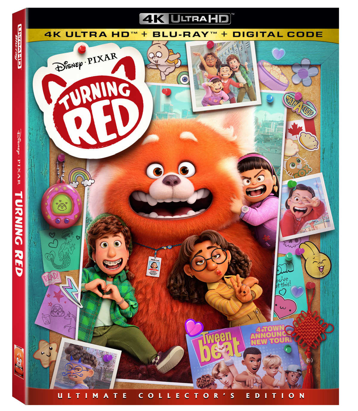 It's time to get the Turning Red Collector's Edition, so you can watch the movie and bonuses on 4K Ultra HD, blu-ray and digital.
