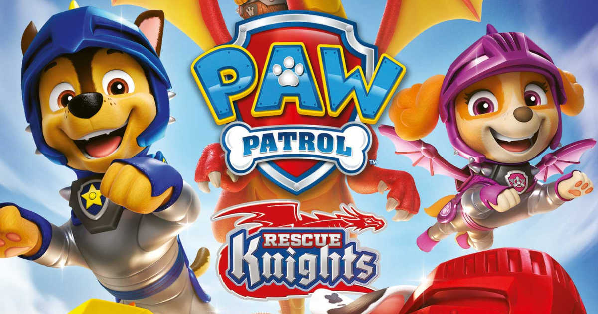 feature paw patrol rescue knights