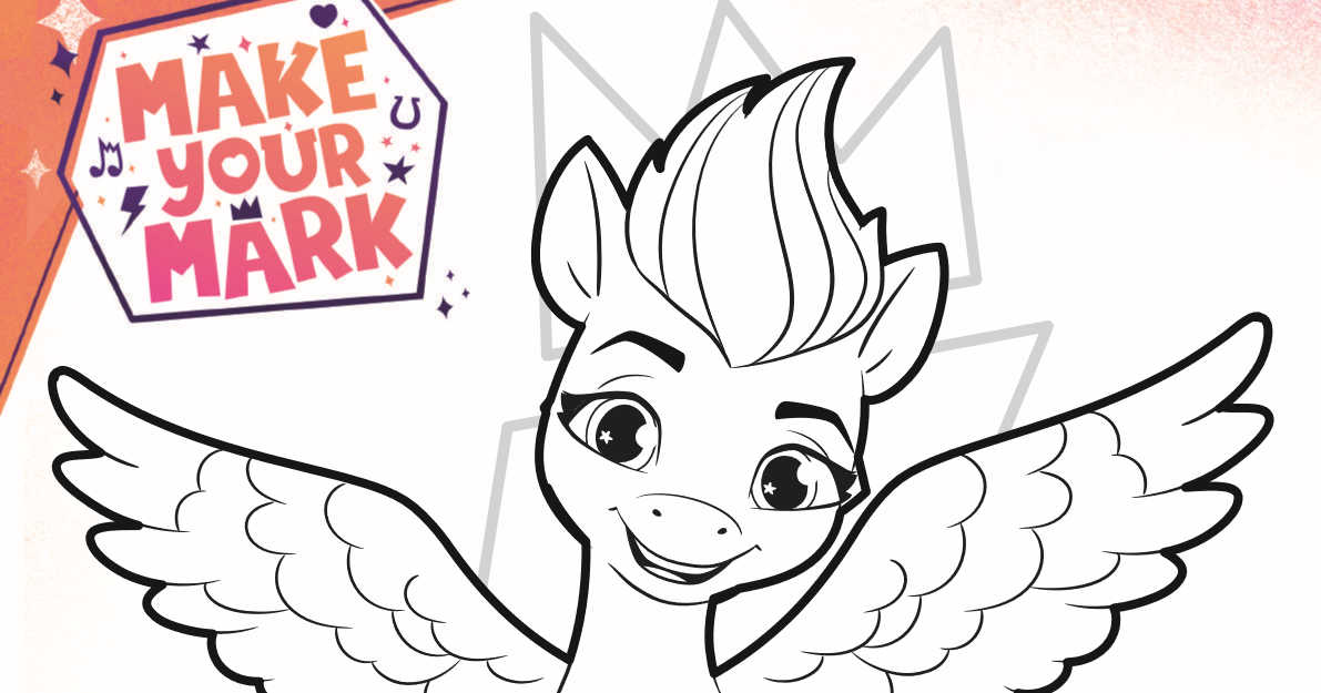 Create and Play My Little Pony Magic Coloring Page