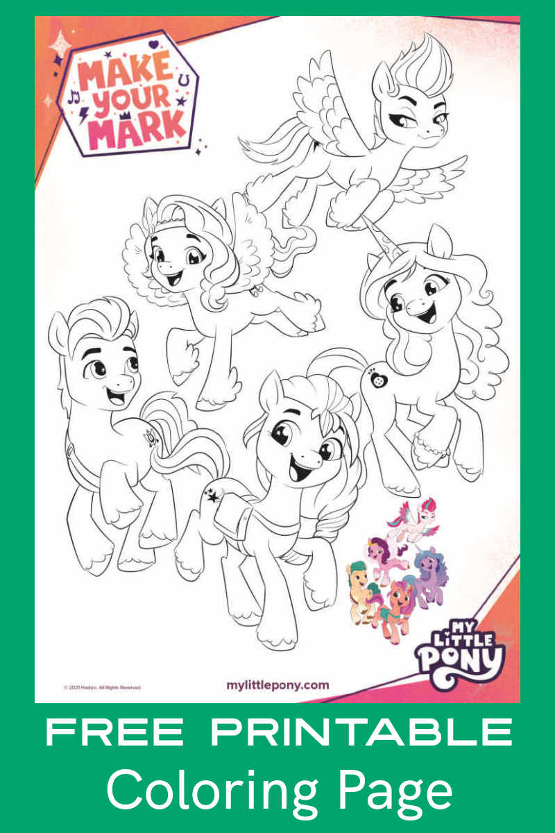 Download the free pdf My Little Pony coloring page, so your child can color the cute characters from the new Netflix series. 