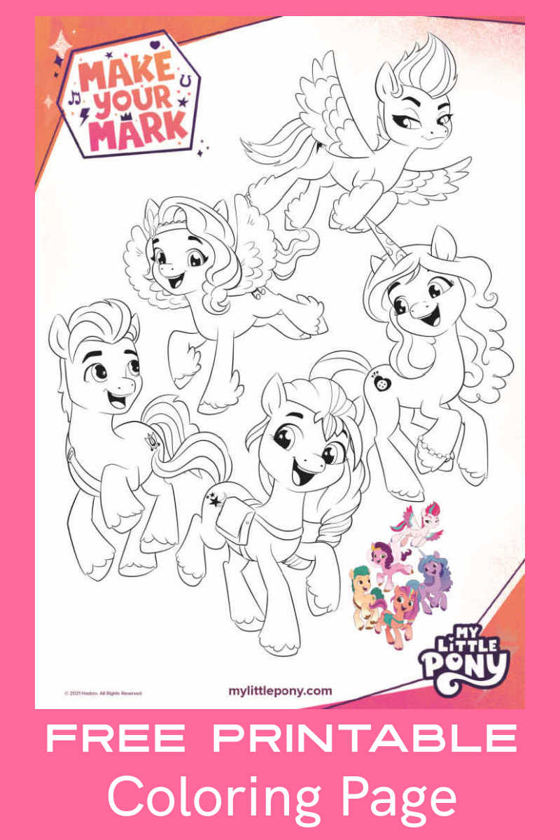 Download the free pdf My Little Pony coloring page, so your child can color the cute characters from the new Netflix series. 