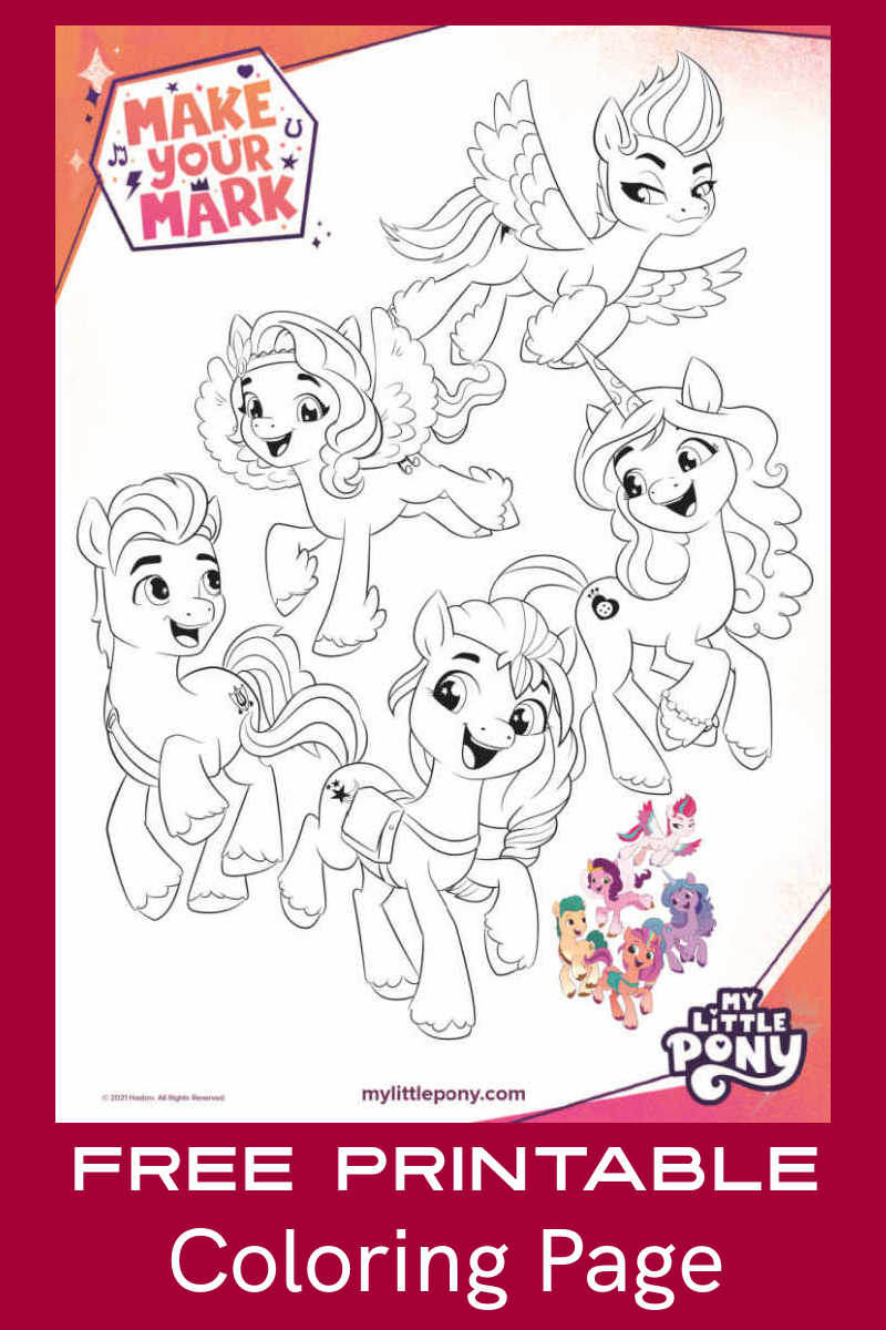 Download the free pdf My Little Pony coloring page, so your child can color the cute characters from the new Netflix series. 