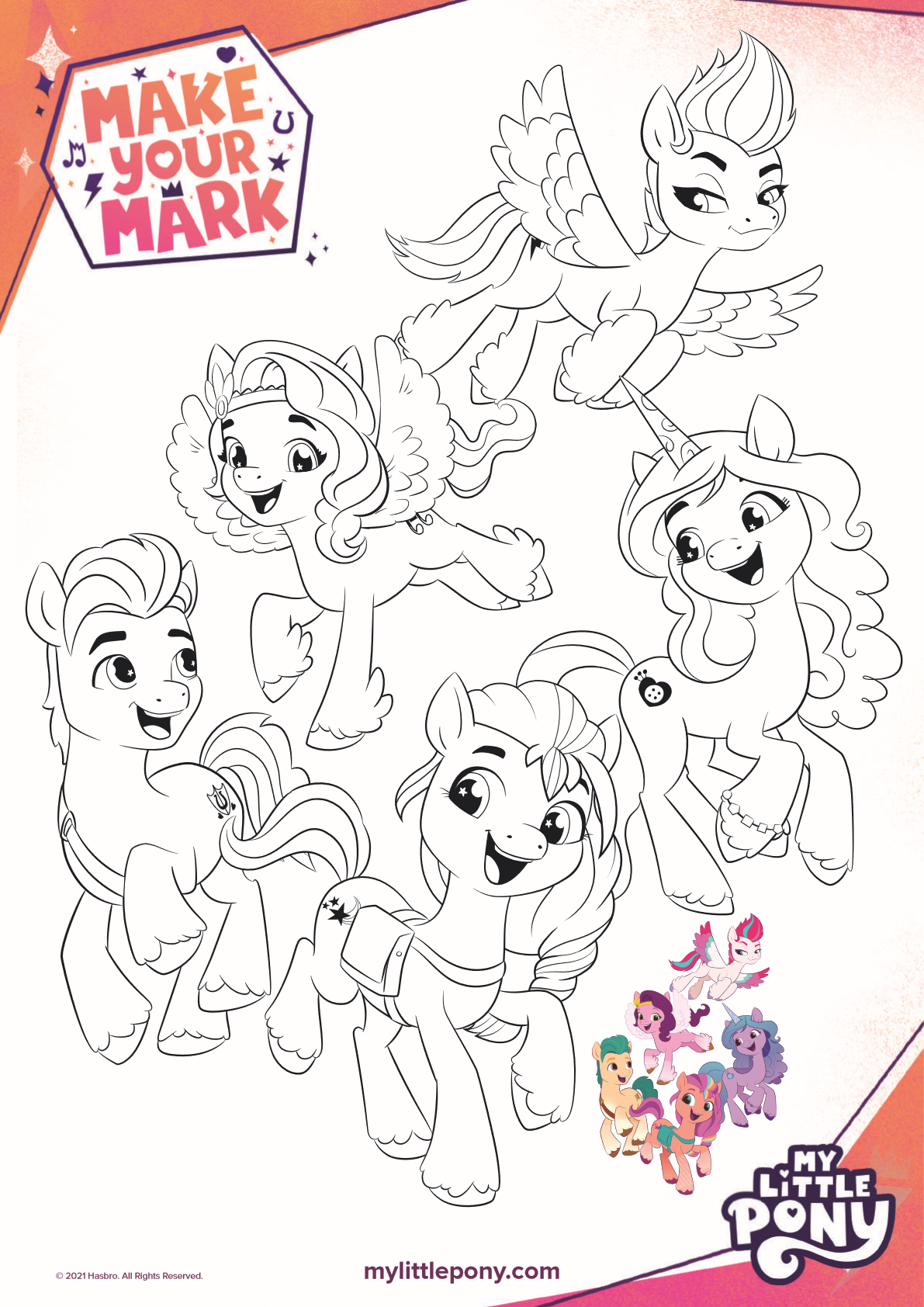 Free Printable My Little Pony Coloring Page   Mama Likes This