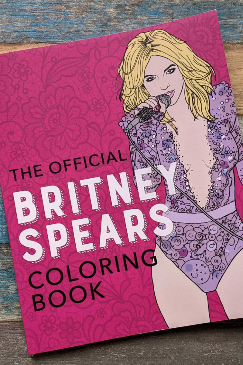 official britney spears coloring book