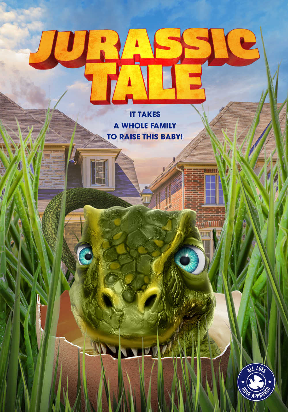 The whole family can imagine the fun of finding and hatching a T-Rex egg, when you watch the new Jurassic Tale dinosaur movie.