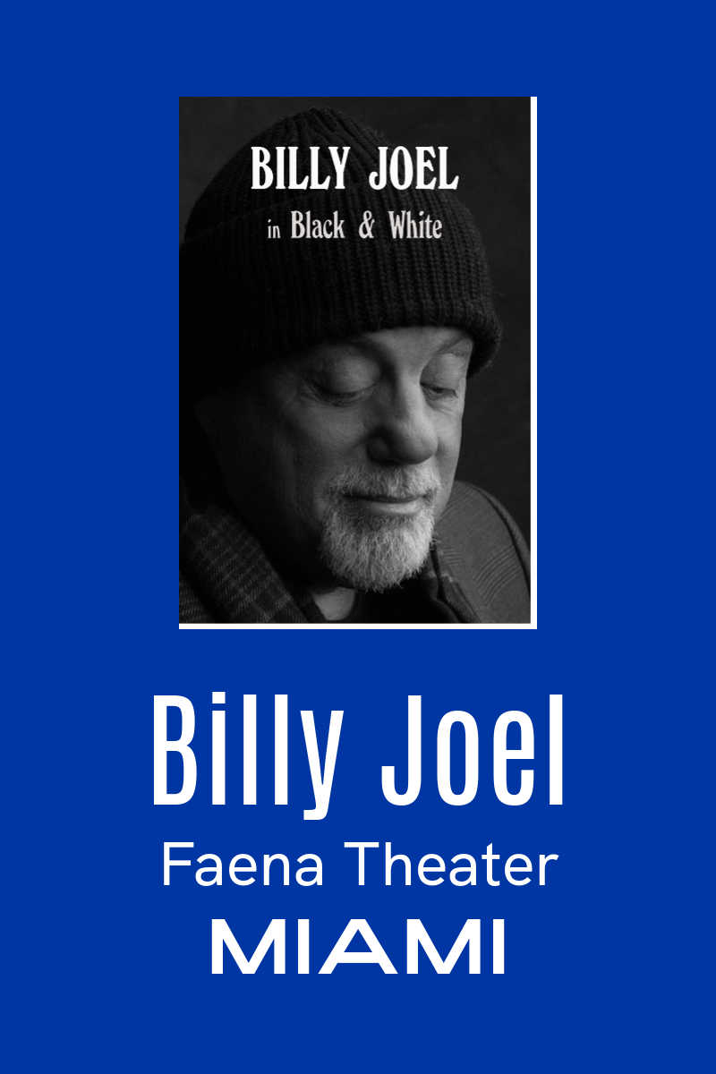 Watch Billy Joel in Black and White, so you can experience Billy Joel's Miami Faena Theater concert film in your own home. 