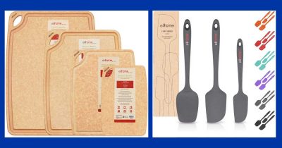 elihome cutting boards and spatulas