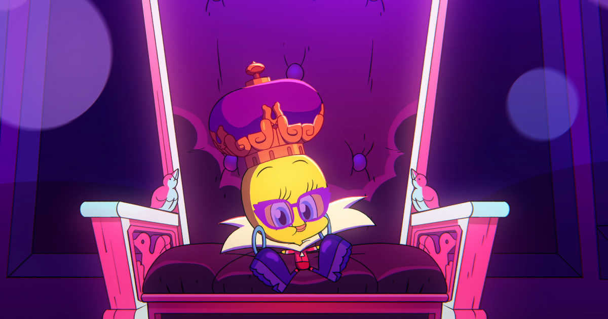 king tweety on throne