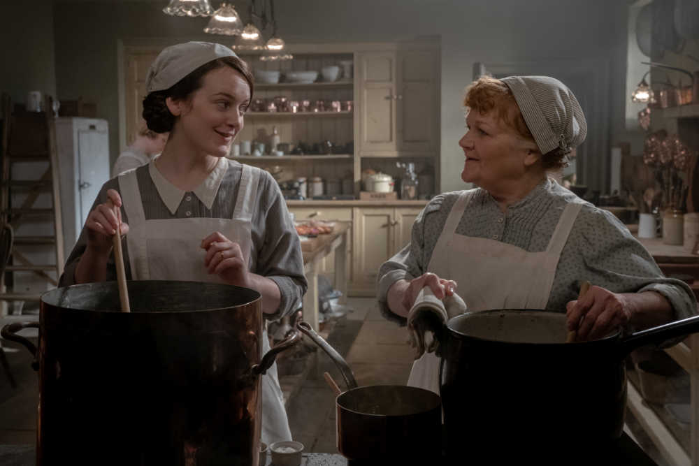 Sophie McShera stars as Daisy and Lesley Nicol stars as Mrs. Patmore in DOWNTON ABBEY: A New Era, a Focus Features release. Credit: Ben Blackall / ©2022 Focus Features LLC
