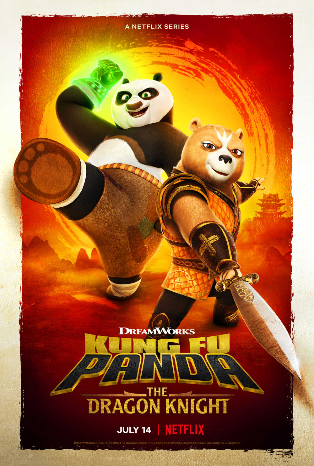 poster for netflix kung fu panda series
