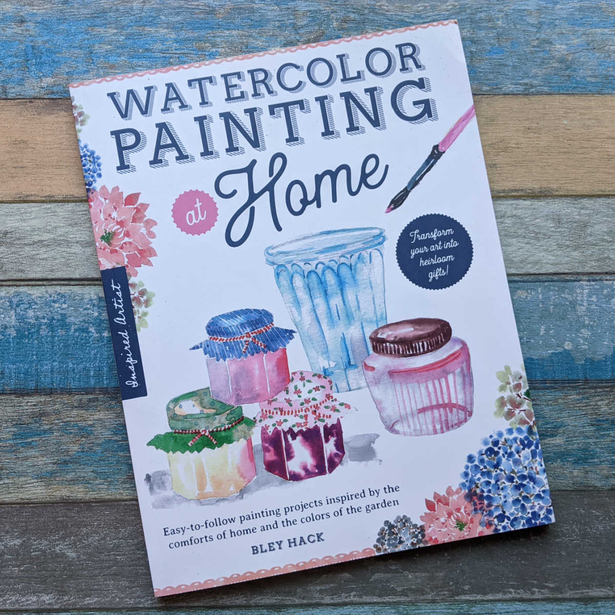 book - watercolor painting at home