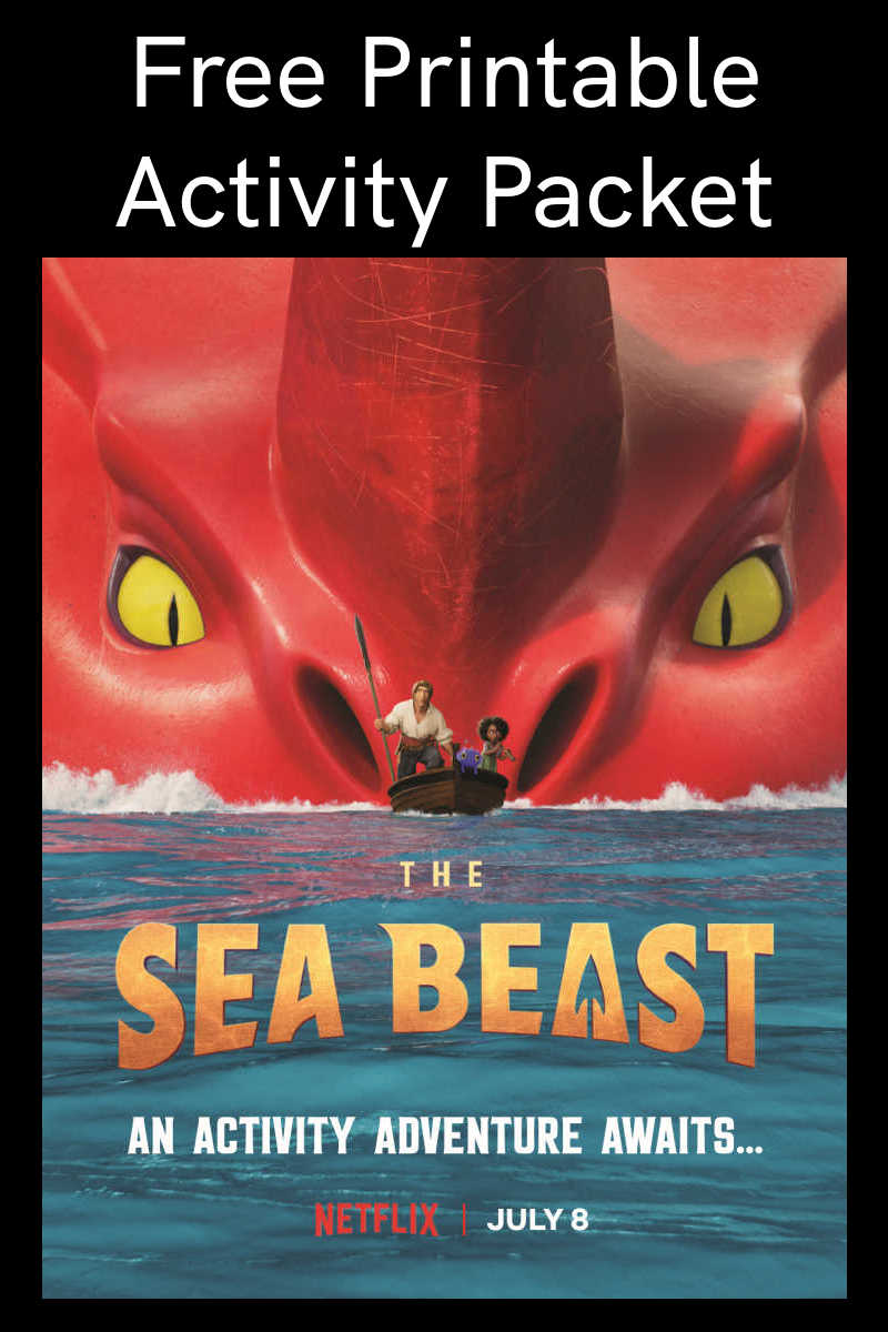 Enjoy the free printable Sea Beast activity packet, when you download and print the fun movie themed activities.