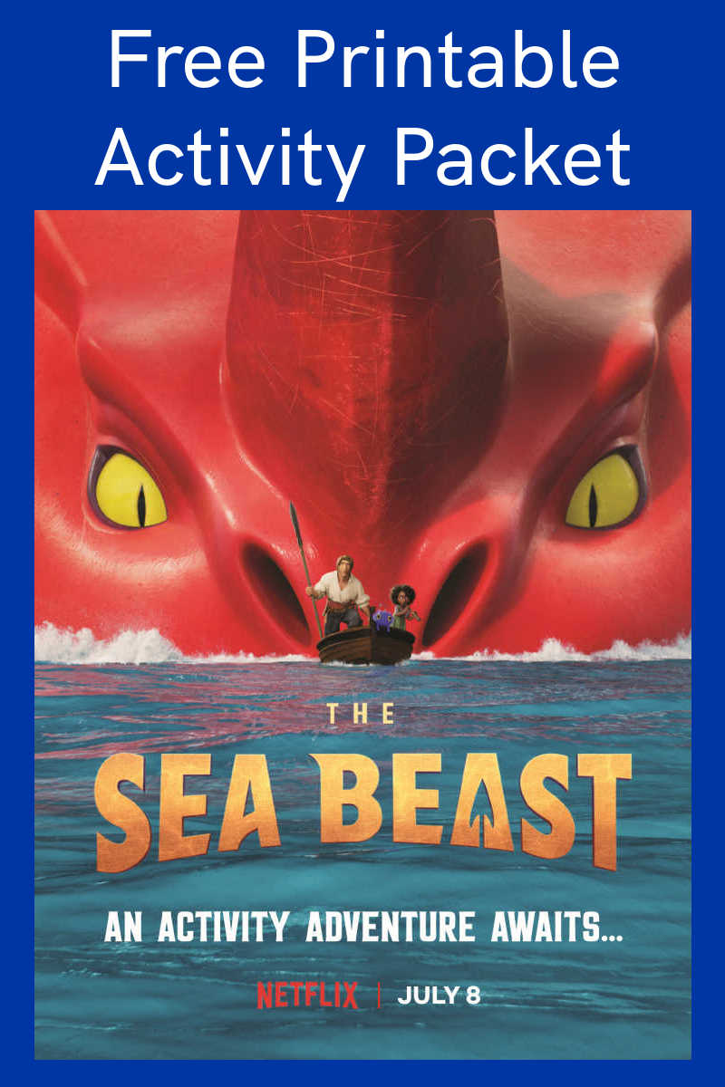 Enjoy the free printable Sea Beast activity packet, when you download and print the fun movie themed activities.