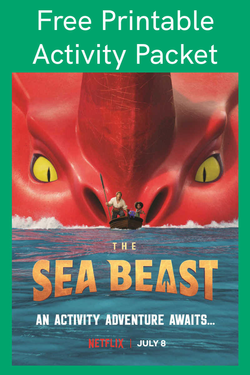 Enjoy the free printable Sea Beast activity packet, when you download and print the fun movie themed activities.