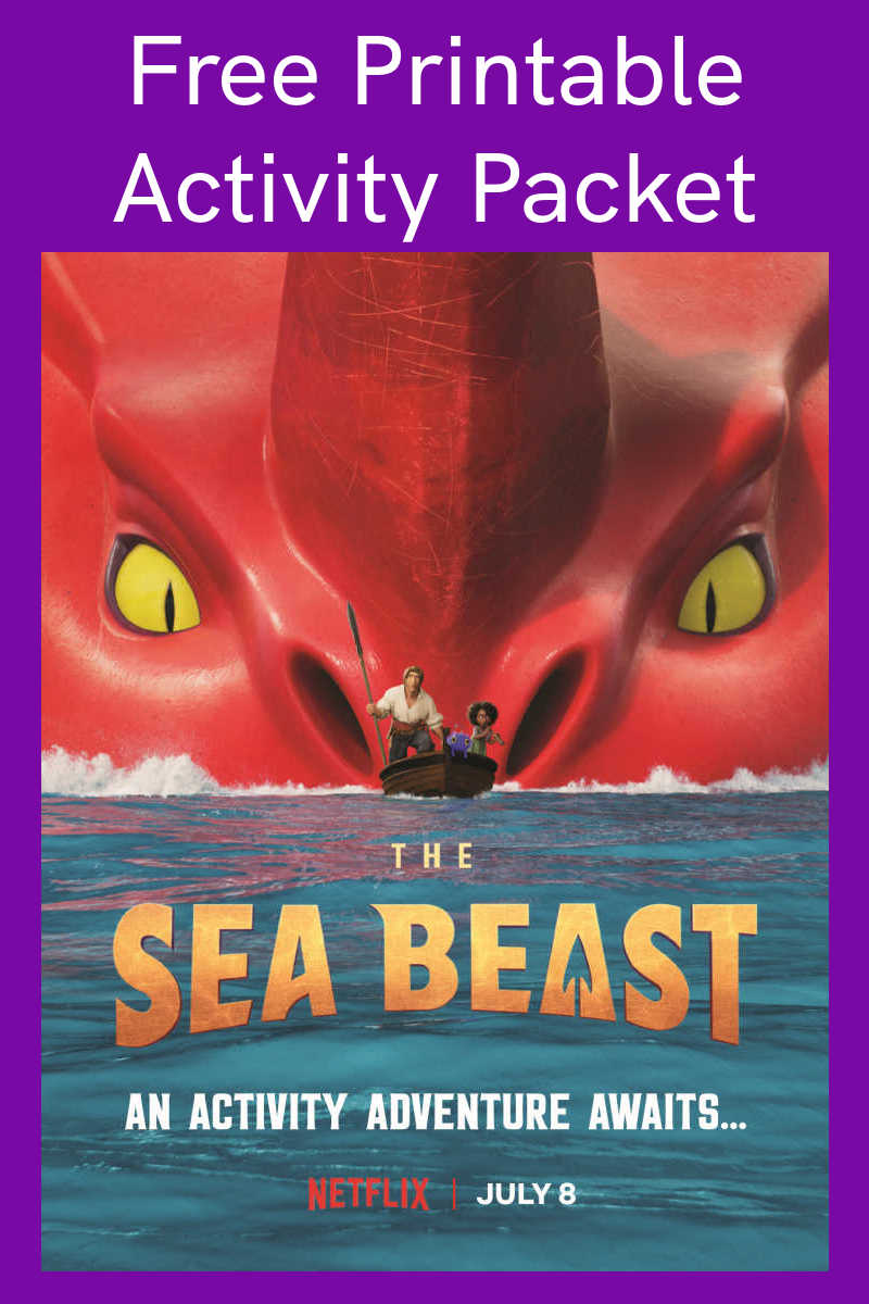 Enjoy the free printable Sea Beast activity packet, when you download and print the fun movie themed activities.