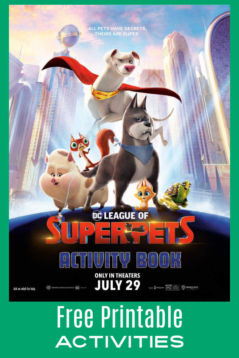 Your kids can have a whole lot of fun, when you download the free DC League of Super Pets printables from the new movie. 